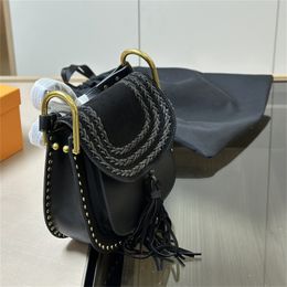 Women Designer Handbag Luxury Saddle Bag Ch Girls Tassel Shoulder Bag Fashion Cross Body Bag Brand 3 Colours Purses Female Crossbody Bag