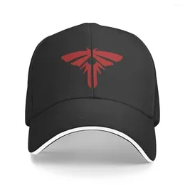 Berets TLOU The Last Of Us Red Logo Baseball Caps Hip Hop Sandwich Cap For Men Women Polyester Dad Hat Sport