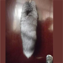 Keychains Big Fur Tail Keychain Women Men Handbag Accessories Girls Bag Charm Furry For A83302E