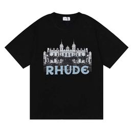 Men's T-Shirts Buy Designer Rhude Mens T-Shirts For Sale 2023 Summer Shirts Letter Polos Embroidery tshirts Clothing Short Sleeved tshirt Tees EU S-XL luxury