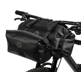 2 PCS Rhinowalk 2021 Bicycle Bag Waterproof Big Capacity Handlebar Bag 2piece Front Tube Cycling Bag MTB Frame Trunk Bike Accesso1211378