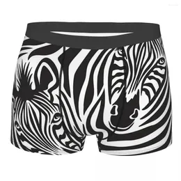 Underpants Zebra Couple Men Boxer Briefs Art Highly Breathable Underwear Top Quality Print Shorts Birthday Gifts