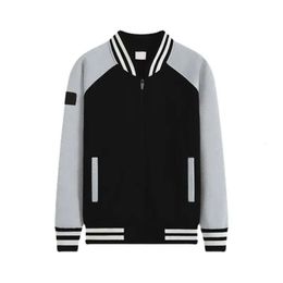 Zipper Baseball Coat Autumn And Winter Simple Casual Shoulder With Fleece Thick Customized School Uniform C 3 Wholesale 2 Pieces 10% Dicount