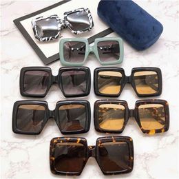 2022 Factory Whole High Quality square large frame sunglasses Fashion ins net red same Sunglasses men and women gg0783s162y