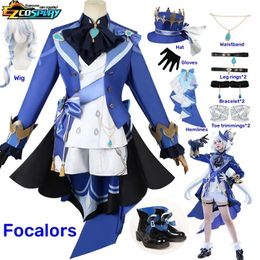 Anime Costumes Game Impact Furina Focalors Cosplay Costume Anime Full Set With Hat Fontaine Focalors Halloween Costumes for Women 231208