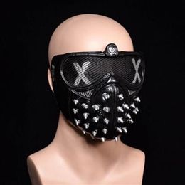 Halloween Devil COS Anime Stage Mask Ghost Steps Street Rivet Death Masks Watch Dogs Cosplay Stage Party Face Masks GB888275N