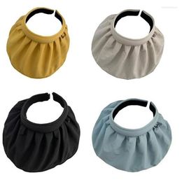 Wide Brim Hats 2 In 1 Sun Visor Hat Headband Summer Empty Top Hollow Foldable Shell For Outdoor Camping231R
