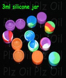 Whole Wax Bho Containers 3ml Silicon container 3215mm Nonstick food grade jars dab storage jar oil holder DHL2223942