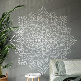 Wall Stickers Mandala Wall Art Sticker Mandala Vinyl Decal Mandala Wall Art Decal for Meditation Yoga Wall ArtDecor PW742 231208