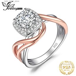 With Side Stones JewelryPalace Moissanite D Color 1ct S925 Sterling Silver Wedding Engagement Ring for Woman Infinity Luxury Ring YQ231209