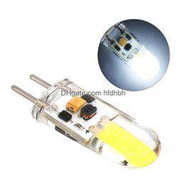Other Led Lighting Dimmable Gy6.35 Lamp Dc 12V Sile Cob Light Bb 3W Replace Halogen Drop Delivery Lights Holiday Dhhjr