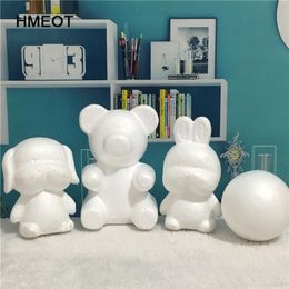 Decorative Flowers & Wreaths Artificial Flower Rose Bear DIY White Foam Mould Teddy For Valentine's Day Gifts Birthday Party W220b