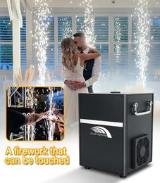 Cool-Lighting 750W Cold Spark Machine DMX Control Stage Cold Fireworks Spark Fountain Indoor/Outdoor Sparkler for Wedding Party