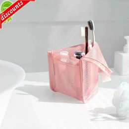 Upgrade EVA Mesh Makeup Bag Travel Portable Cloth Cosmetic Storage Toothbrush Toothpaste Washing Storage Bag For Home Bathroom Storage