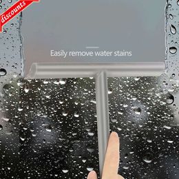 Upgrade Shower Squeegee Glass Clean Scraper Washing Wiper Hanger Floor Window Cleaning Household Water Wall Hanging Mirror with Handle