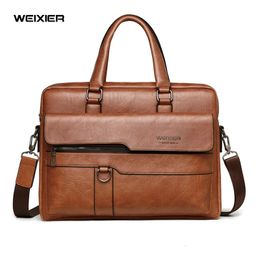 Evening Bags Casual Men's Bag Shoulder Men briefcase messenger bag Handbags 14'' laptop men's briefcases office business tote 231208