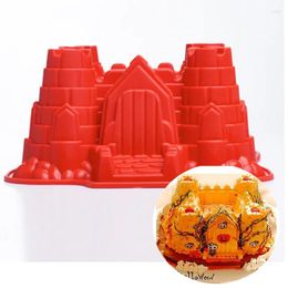 Baking Moulds 3D Castle Silicone Cake Chocolate Bread Fondant Decorating Pan Bundt Mould Mould