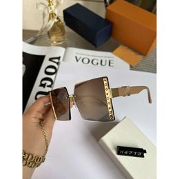 Designer Loius Vuiton Sunglasses New Women's Framed Nylon Polarized Fashion Mesh Red Large Frame Uv Resistant Glasses