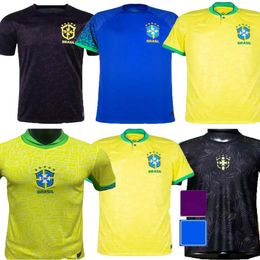 23/24 Brazils VINI JR. Soccer Jersey brasil CASEMIRO 23 24 National Team G.JESUS P.COUTINHO Home Away men kit L.PAQUETA T.SILVA PELE MARCELO Football Shirt uniform