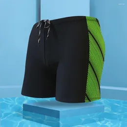 Men's Swimwear Great Swimming Shorts Print Boxers Slim Fit Trunks Contrast Colour