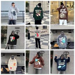 23SS Kırık Gezegen Hoodie Grafik Tee Tasarımcısı Hoodie Baskılı Erkek Y2K Hoody 3D Köpük Graffiti Mektup Hip Hop Harajuku Sweatshirt Külot Uzun Kollu Takımlar