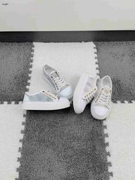Brand designer baby Casual shoes Splicing design kids shoe Size 26-35 Logo floral print girls boys Sneakers Dec05