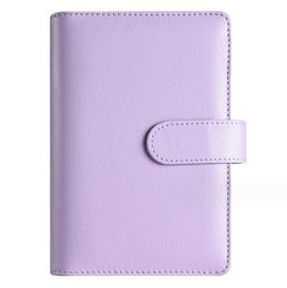 A6 Pu Leather Notebook Budget Binder refillable 6 Ring Money Saving Loose Leaf Bag Cash Envelopes Travel journal for Planner Personal Organiser
