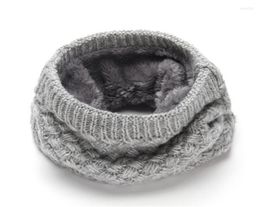Scarves Female Warm Cashmere Tube Scarf Children Knitted Cowl Neck Shawls Wraps Men Women Winter Wool Collar Warmer8588627