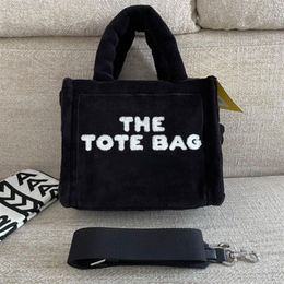Women's Black Tote Designer Crossbody Bags Soft Towel Letters Handbags241A