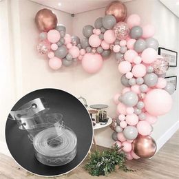 Party Decoration DIY Clear Balloon Decorating Strip Chain Arch Tape Transparent 15 Meters302W