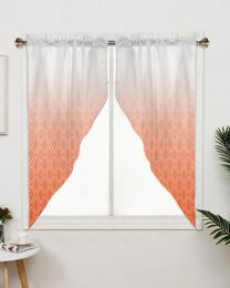 Curtain Moroccan Orange Gradient Curtains For Bedroom Window Living Room Triangular Blinds Drapes