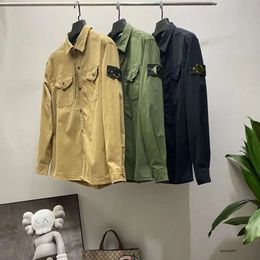 Outerwear Designer Badges Zipper Shirt Jacket Loose Style Spring Autumn Mens Top Oxford Breathable Portab Wholesale 2 Pieces 10% Dicount V