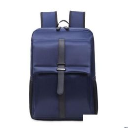 Laptop Cases Backpack Men 16 Inch Office Work Business Bag Uni Black Tralight Thin Back Pack274Z Drop Delivery Computers Networking Co Otw7F