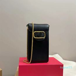 Phone Bag Small Designer Bag Womens Leather Shoulder Bags Chain Crossbody Bags Modern Vintage Square Wallet