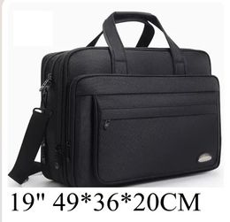 Briefcases men business briefcase Laptop Bag waterproof Expandable Briefcase Computer Men Women Business Shoulder Work 231208