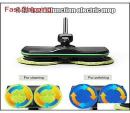 Rechargeable 360 Degree Rotation Cordless Floor Cleaner Scrubber Polisher Electric Rotary Mop Microfiber C qylbdm packing2010721067691299