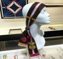 Luxury designer scarf high quality imitated silk fabric ribbon multifunctional headscarf bow tie hair ribbon handbag5819492