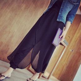 Women's Pants High Waist Chiffon Small Feet Haren For Women Summer Thin Loose Fat MM Large Slim Casual Trend