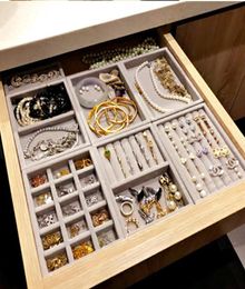 New Drawer DIY Jewellery Storage Tray Ring Bracelet Gift Box Jewellery Organiser Earring Holder Most Room Space SM size options4738693