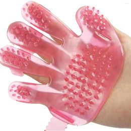 Dog Apparel Novelty Five-finger Palm Shaped Pet Cat Puppy Bath Brush Hair Grooming Massage (Random Color)