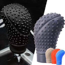 New Universal Car Manual Gear Shift Cover Non-Slip Silicone Knob Sleeve Gear Shift Grip Protective Covers Car Interior Accessories