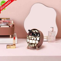 Upgrade Make Up Organizer Box Cosmetic Organizer Fashion Dressing Table Lip Glaze Long Lipstick Air Cushion Eye Shadow Palette Storage