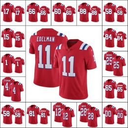 New Englandpatriotsmen #11 Julian Edelman 1 Cam Newton 12 Tom Brady 28 James White Custom Women Youth Football Jersey