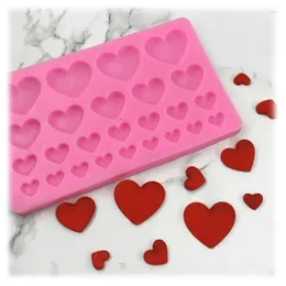 Baking Moulds Kinds Size Love Soft Silicone Material Mold Handmade Wedding Cake Fondant Cupcake Candy Chocolate Decoration Tool