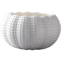 Bowls Ceramic Sea Urchin Small Clam Shell Sculpture Mini Seasoning Bowl Kitchen Dipping Dish Serving Caviar Storage