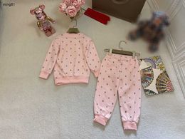 Brand kids clothes designer baby Tracksuits Size 100-150 Logo Full Print child pullover Hoodies and sweat pants Dec05