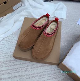 Tasman Slippers Chestnut Fur Slides Sheepskin Shearling Tazz New Mules Women Men