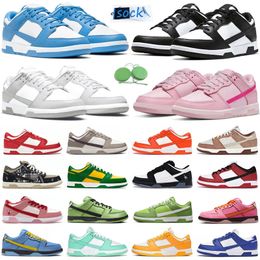 Homens Mulheres Sapatos Sneaker Panda Branco Preto Unc Azul Cinza Nevoeiro Médio Olive Triplo Rosa Marrom Rosa Sussurro Ativo Fúcsia Plataforma Mens Treinadores Esportes Sapatilhas Sapato GAI