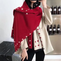 2022 Top Fashion scarves long tourism shawl designer women super soft double layer cashmere scarf whole 180 70 CM ladies banda2356