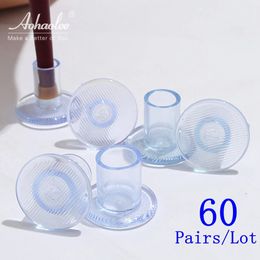 Shoe Parts Accessories 60 Pairs Heel Stopper Antislip Silicone Heels Protection Stiletto Dancing Covers Protectors For Bridal Wedding Party Favor 231208